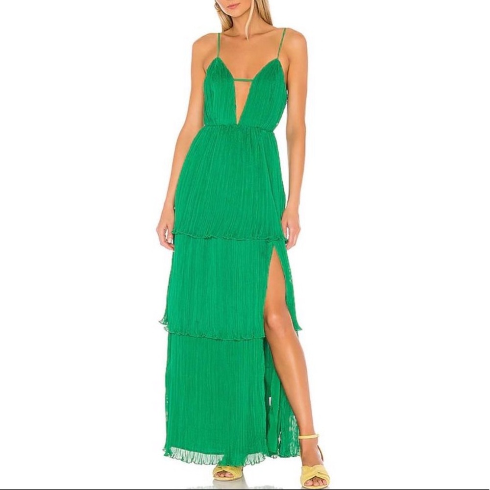 House of Harlow 1960 X Revolve Dress in Kelly Green